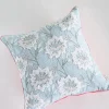 Alice Hand Embroidered Cushion Cover- Sky Blue