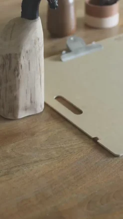 Alice Mini Table Handcrafted Wooden Wall Shelf