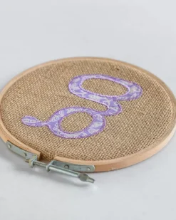 Alphabet Embroidery Hoop Wall Hanging