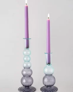 Amari Borosilicate Candle Holders - Set Of 2