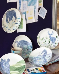 Animal Illustrative Series Wall Plate - Sea Horse