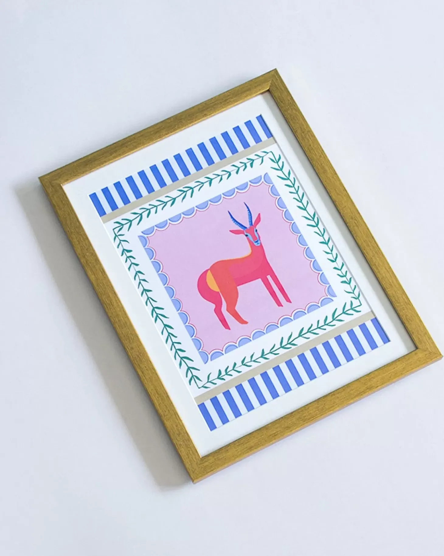 Antlers With Wooden Framing