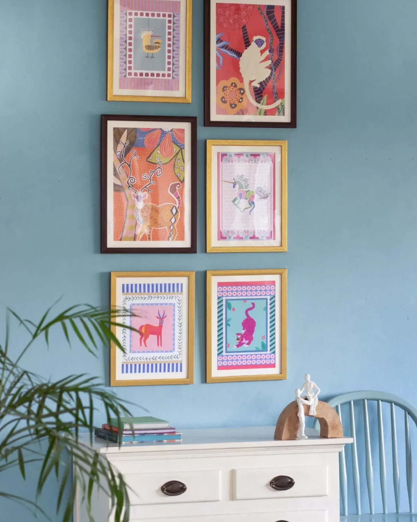 Antlers With Wooden Framing