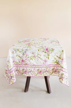 April Cornell Graceful Garden Ecru`Breakfast Cloth - 4 Seater