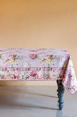 April Cornell Hydrangea Amethyst Dining Cloth-8 Seater