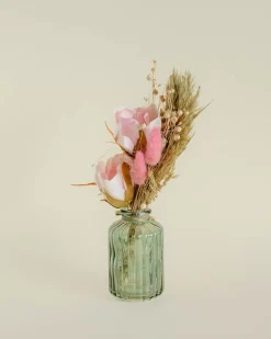 Aurora - Dried Flowers Bouqet In Glass Vase