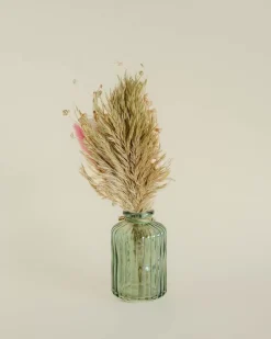 Aurora - Dried Flowers Bouqet In Glass Vase