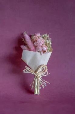 Aurora Natural Dried Flowers Bouquet - 20 Cm