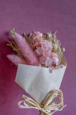 Aurora Natural Dried Flowers Bouquet - 20 Cm