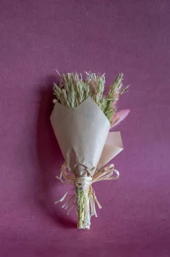 Aurora Natural Dried Flowers Bouquet - 20 Cm