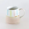 Beige - Coral Splash Handpainted Ceramic Mug