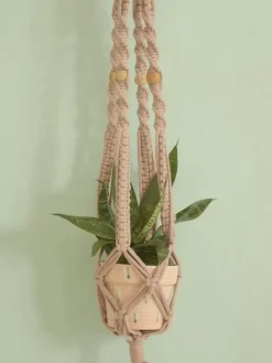Bell Flowers Macrame Planter Holder
