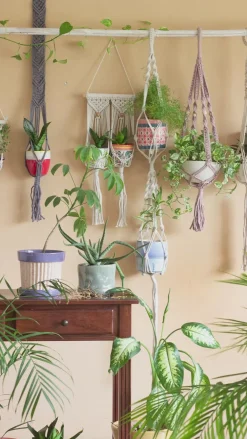 Bell Flowers Macrame Planter Holder