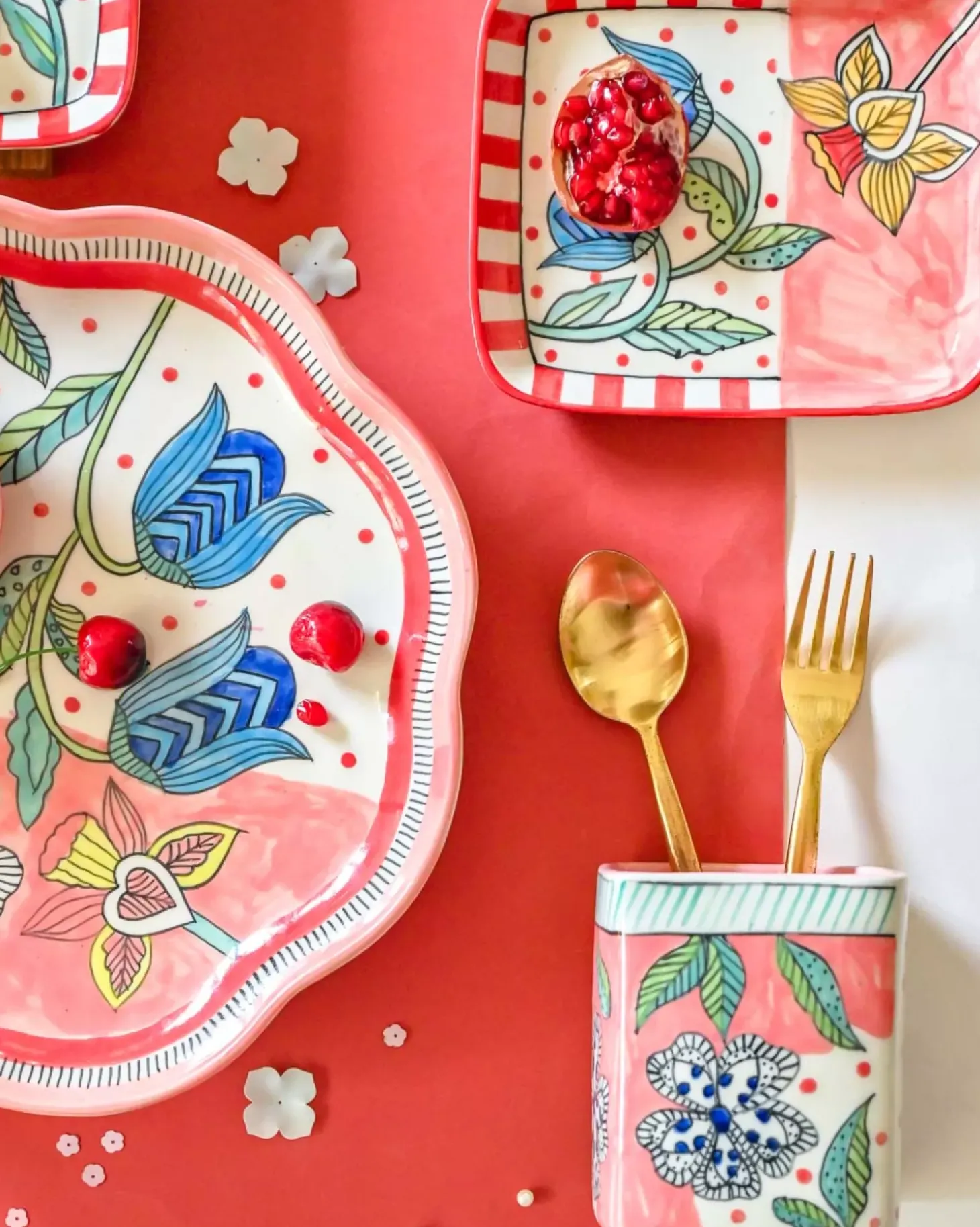 Bella's Blue Bells Cutlery Holder