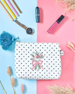 Belle Fleur Embroidered Pouch