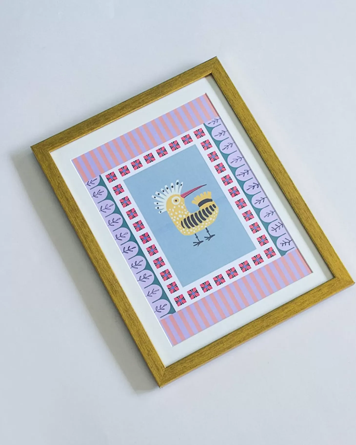 Bird With Wooden Framing