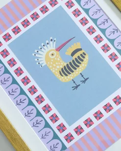 Bird With Wooden Framing