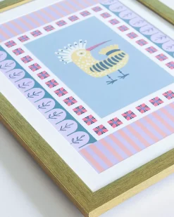 Bird With Wooden Framing