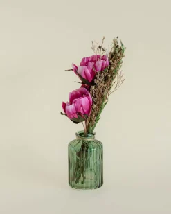 Blooms - Dried Flowers Bouquet In Glass Vase