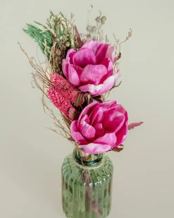 Blooms - Dried Flowers Bouquet In Glass Vase