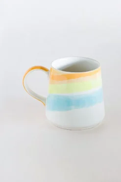 Blue - Aqua Waves Handpainted Ceramic Mug