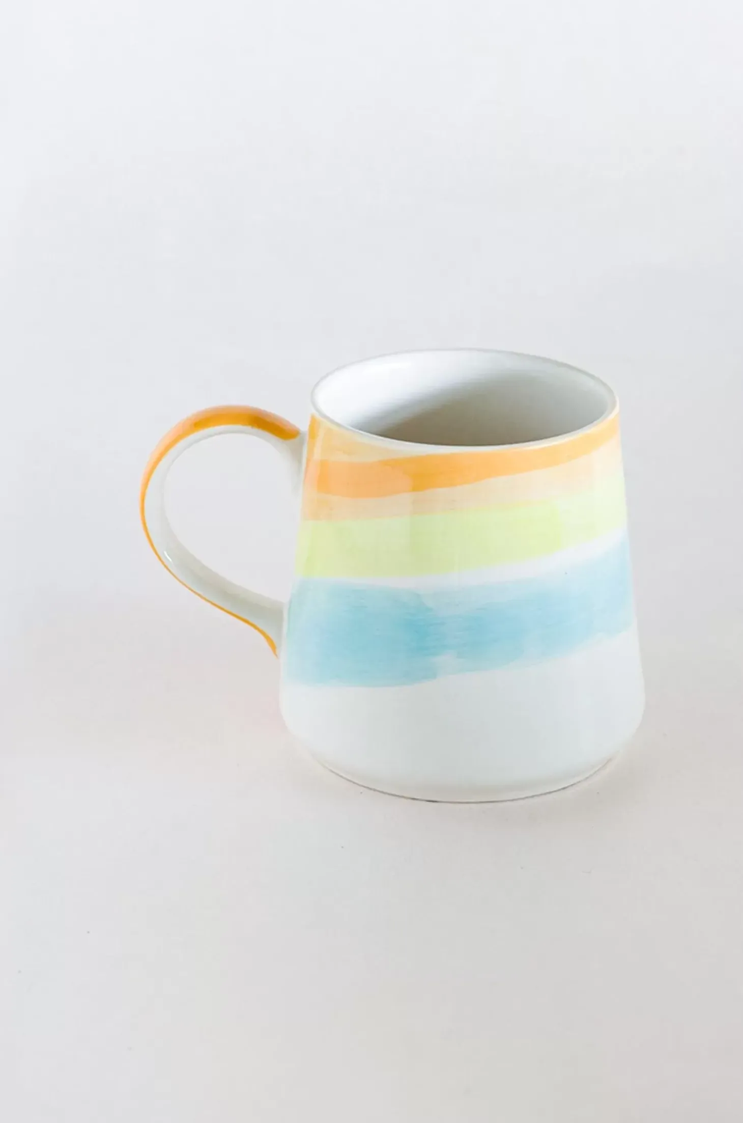 Blue - Aqua Waves Handpainted Ceramic Mug