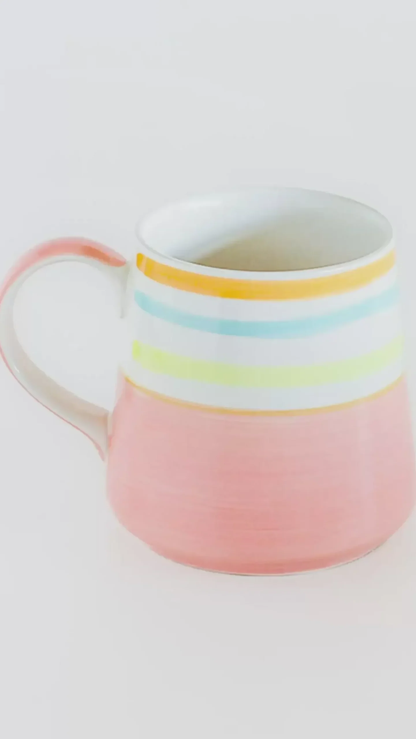 Blue - Aqua Waves Handpainted Ceramic Mug