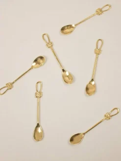 Bow Me Up Dessert Spoon Gold- Set Of 6