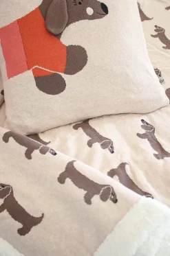 Bruno Knitted Cotton Cushion Cover