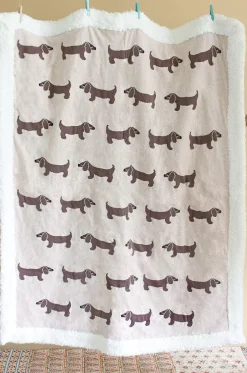 Bruno Knitted Cotton Sherpa Baby Blanket