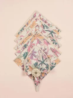 By The Beach Napkin Set Of 6- Turquoise