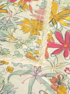 By The Beach Table Cover - Pearl Aqua