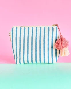 Cherry Blossom Dusk Embroidered Pouch