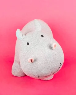 Darling Hippo Knitted Cotton Toy