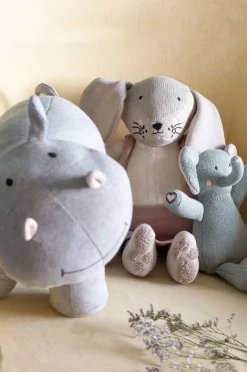 Darling Hippo Knitted Cotton Toy