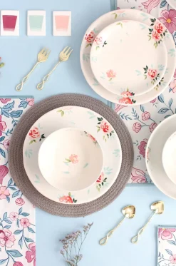 Day Dreams Handpainted Dinner Plates- Set Of 4