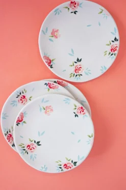 Day Dreams Handpainted Dinner Plates- Set Of 4