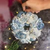 Dried Flowers Christmas Wreath - Blue