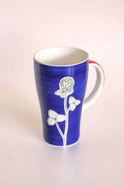 Electric Azure Mug - Flower