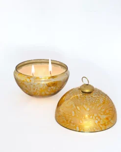Ember Ornament Soy Wax Glass Candle With Lid