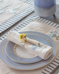 Escape In Blue Table Linen Collection - Set Of 9