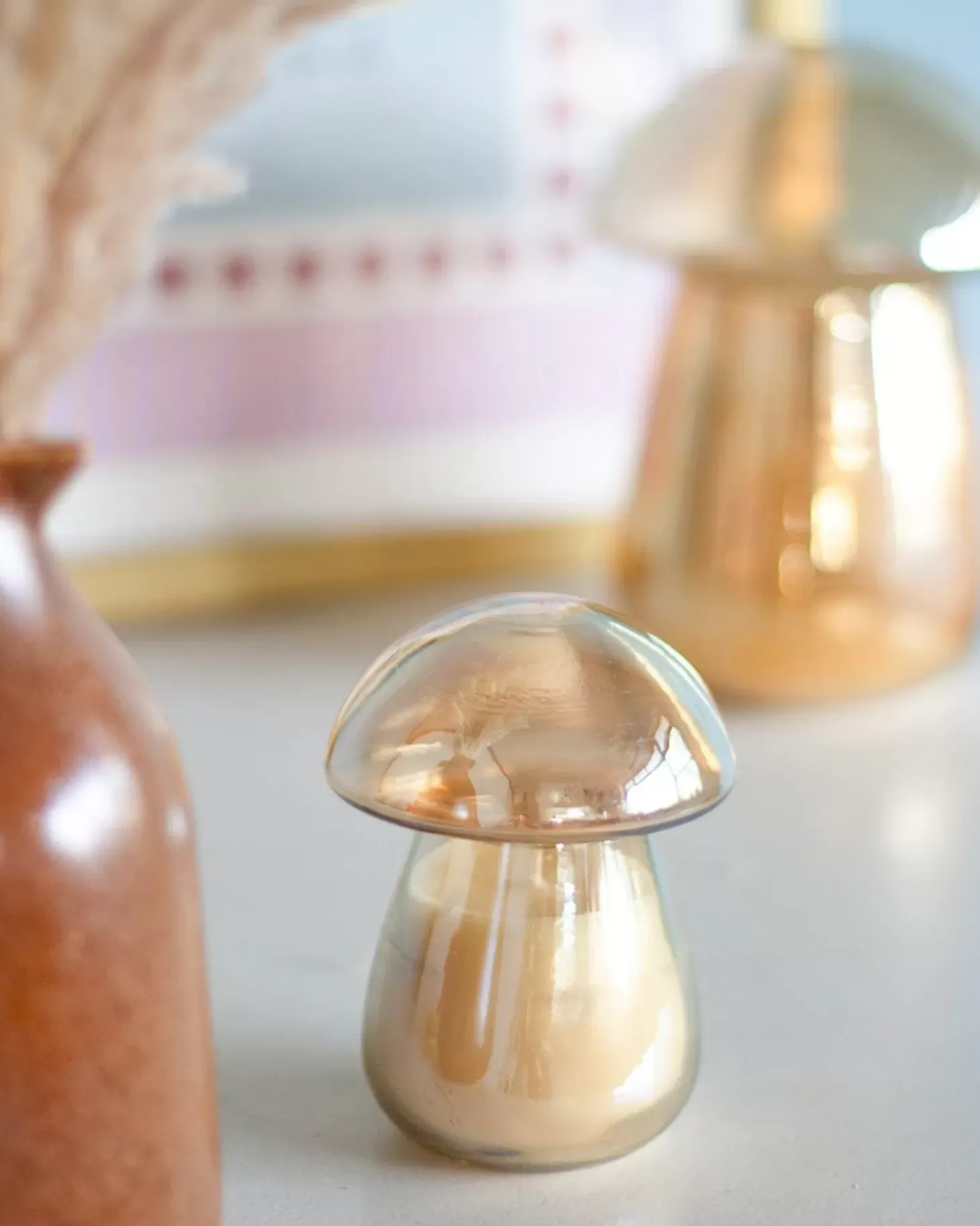 Figgy Soy Wax Glass Candle With Lid