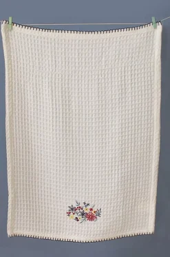 Floral Waffle Hand Towel
