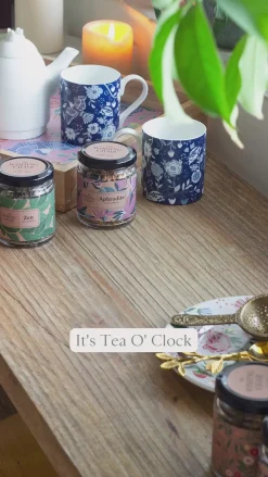 Florentina Fine China Tea Mugs- Set Of 2