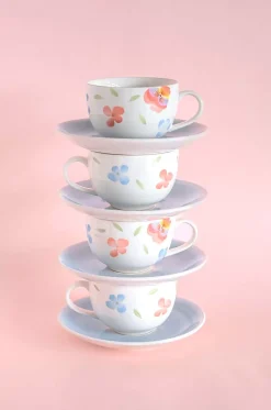 Forest Dreamscape Cup Saucer - Set Of 4