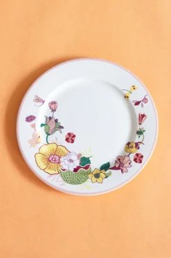 Garden Of Eden Fine China Ceramic Dinner Plates - Set Of 6