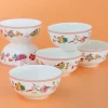 Garden Of Eden Fine China Ceramic Small Katori Bowls - Set Of 6