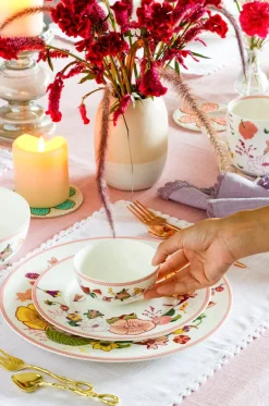 Garden Of Eden Fine China Ceramic Small Katori Bowls - Set Of 6