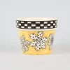 Gingham Planter - Yellow