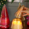 Glitter Tree Soy Wax Glass Candle With Lid